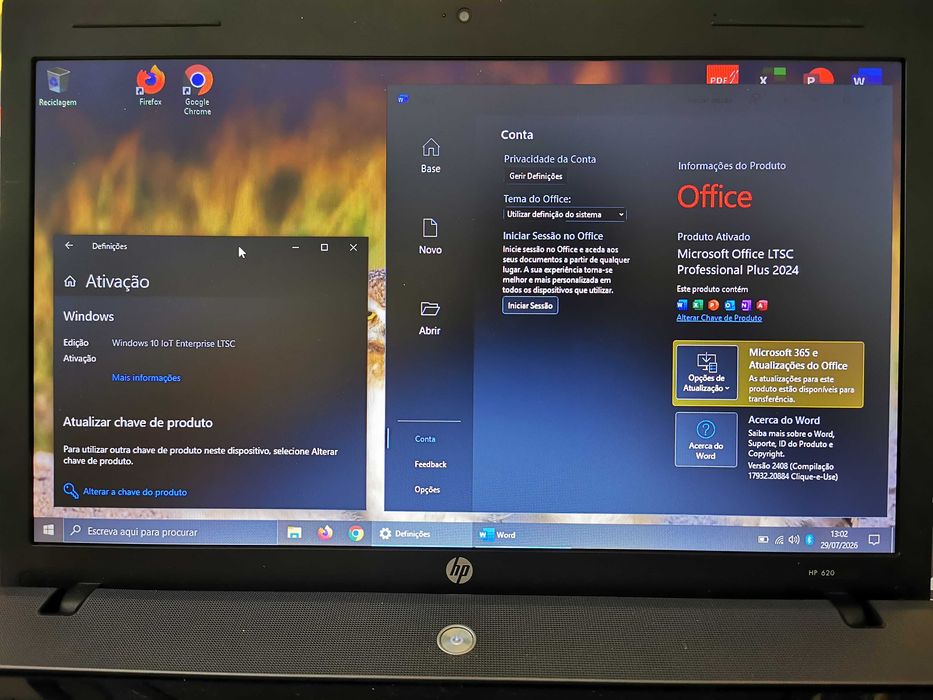 Portátil HP Rápido com Office e Mala de Transporte