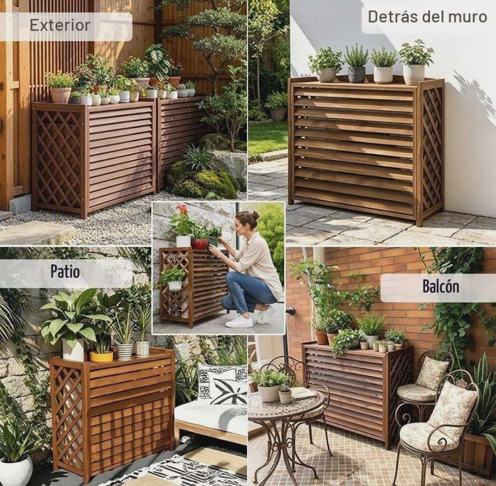 Protecção exterior decoração para ar condicionado