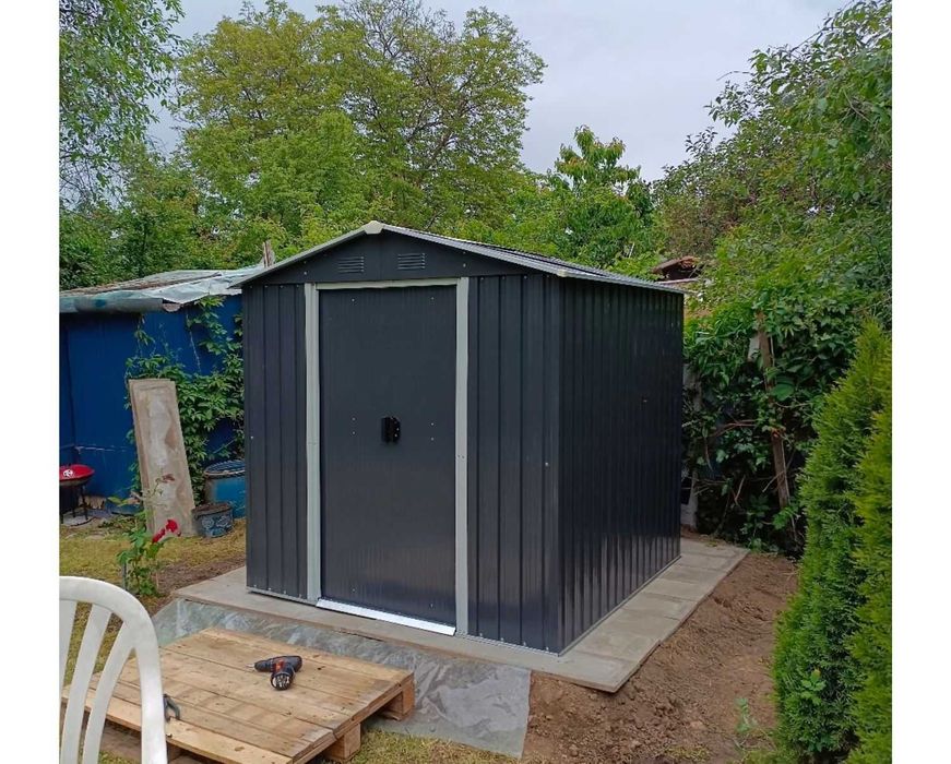 Domek narzędziowy na ogród garaż blaszany blaszek NOWY 196x194x188cm