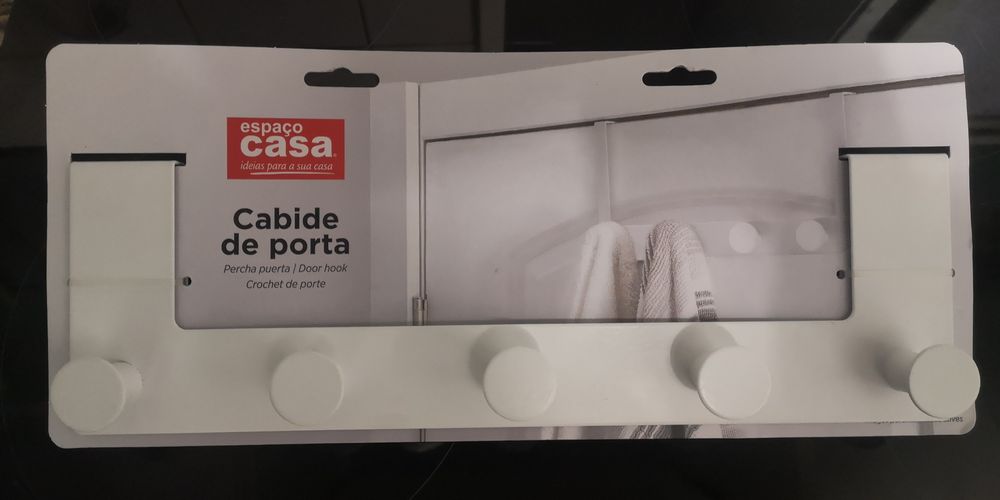 NOVO Cabide de porta branco