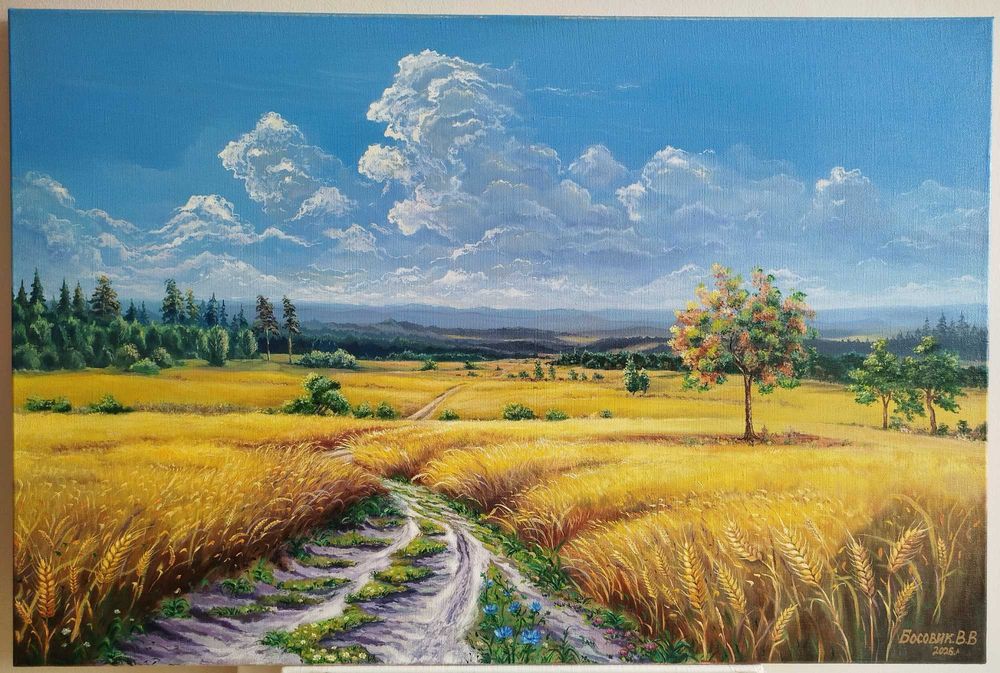 Картина масло льон 60×90 см 