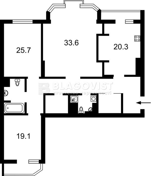 3-rooms apartment apartment by the address st. Grecheskaya (area 143 m²) - Atlanta.ua - photo 5