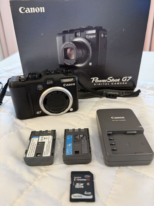 Canon PowerShot G7 – komplet, stan kolekcjonerski