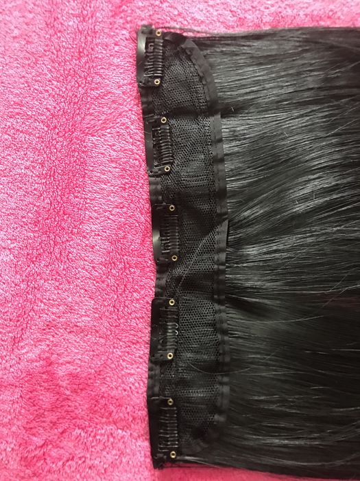 Накладний хвіст. Хвіст зі штучного волосся на липучці на заколках