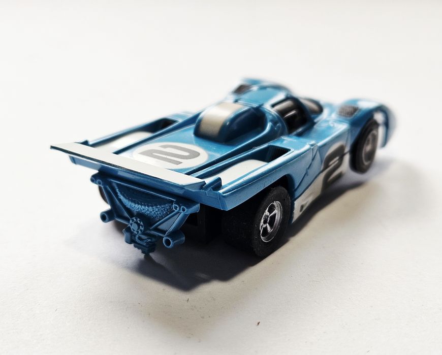 Model z lat 1970 Faller Aurora AFX Ferrari 512M niebieski