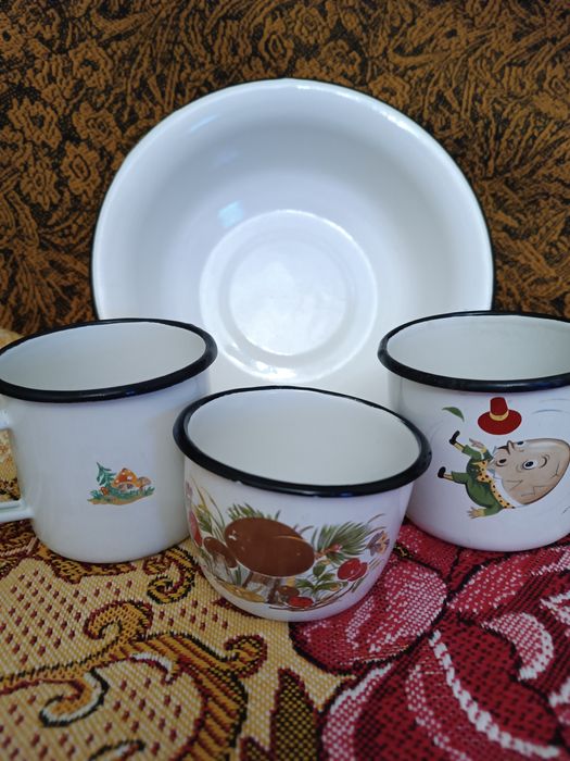 Винтажная эмалированная посуда времён ссср