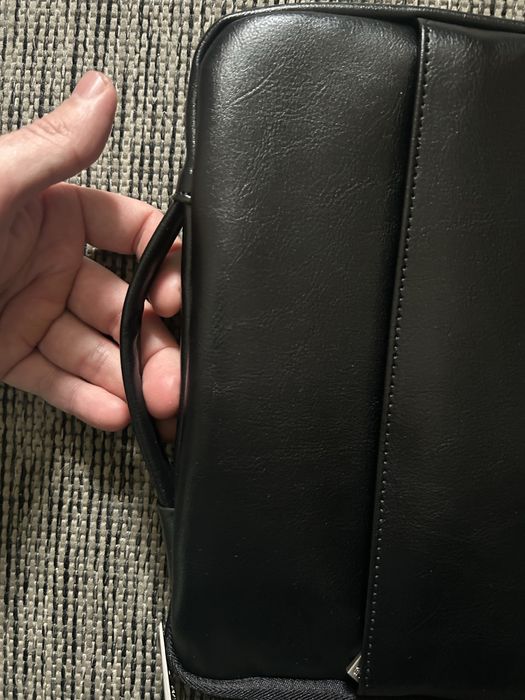 Кожана сумка для ноутбуку макбуку 13-14 дюймів macbook pro air