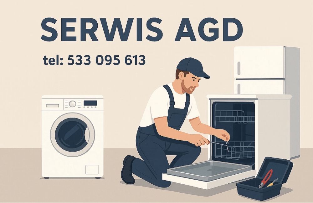Serwis AGD - Naprawa pralek, lodówek, zmywarek, płyty.Terminy na Dziś!