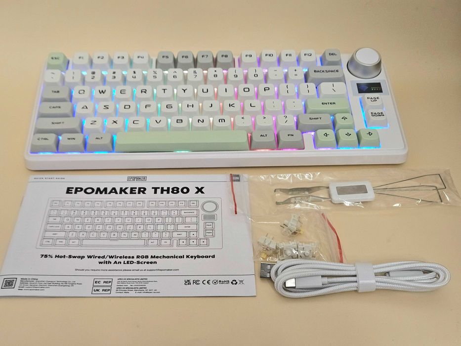Epomaker TH80-X бездротова механічна клавіатура US 75% (TH80 X)