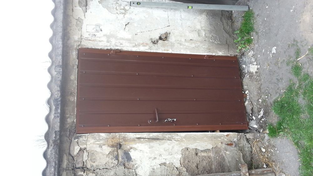 Drzwi stalowe warsztatowe do garażu