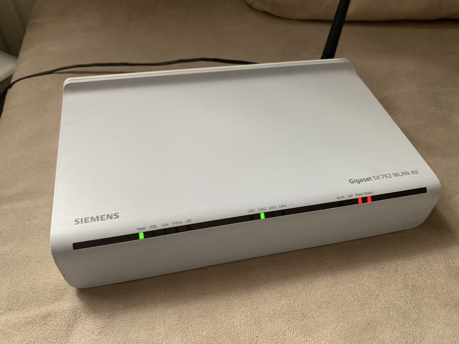 Router Siemens Gigaset SX762 – WiFi, VoIP, 4×LAN, sprawny