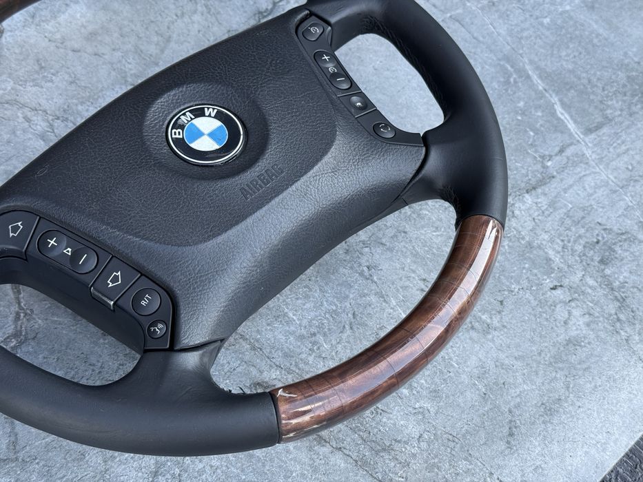 BMW E39 Individual Мультируль Дерево Рестайлінг е39 4 спиці Індівідуал