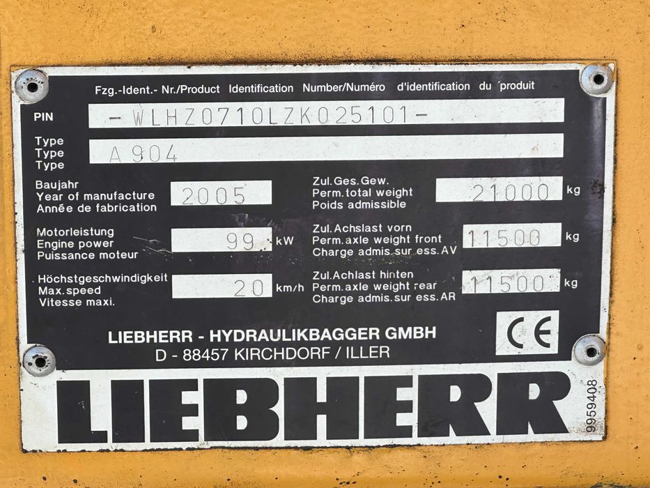 Koparka koła LIEBHERR A904