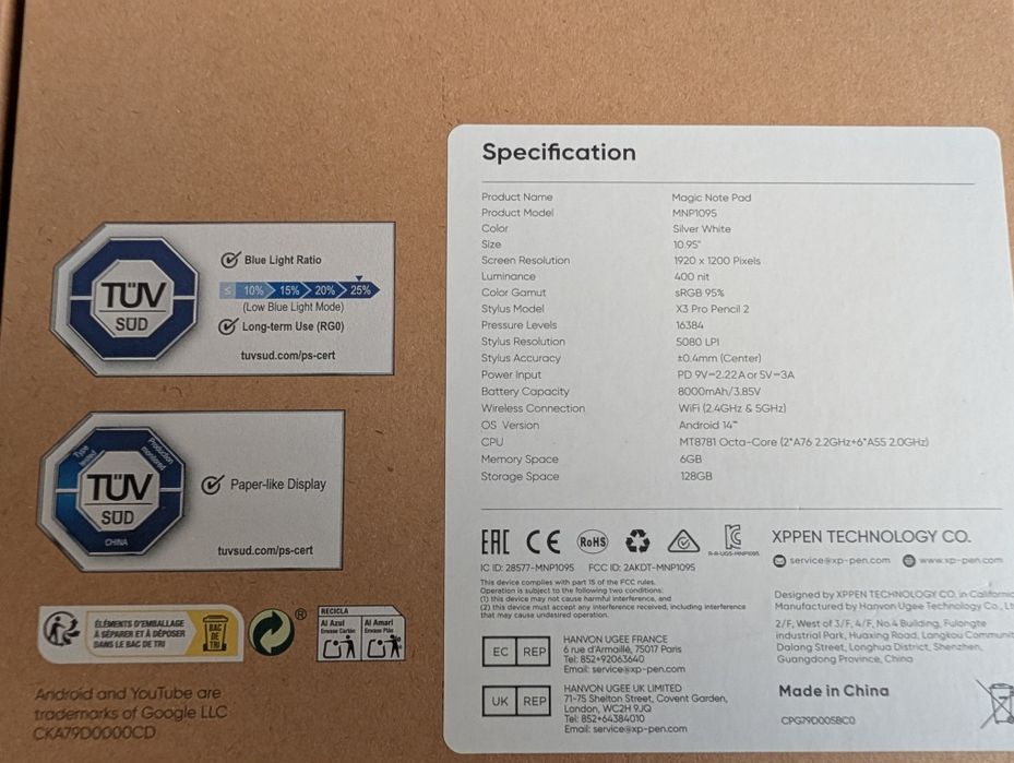 Tablet XP Pen Magic Note Pad459820637534955521