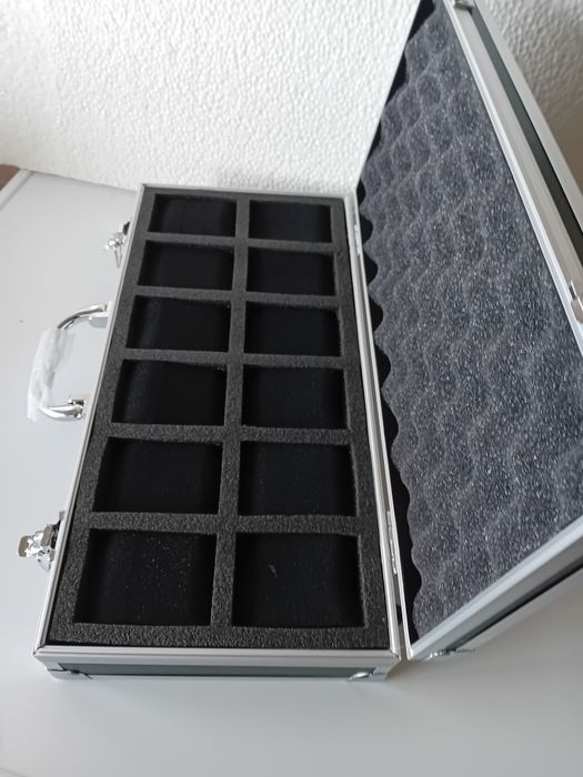 Mala transporte 12 relógios Tissot Seiko Hamilton Breitling Omega Iwc