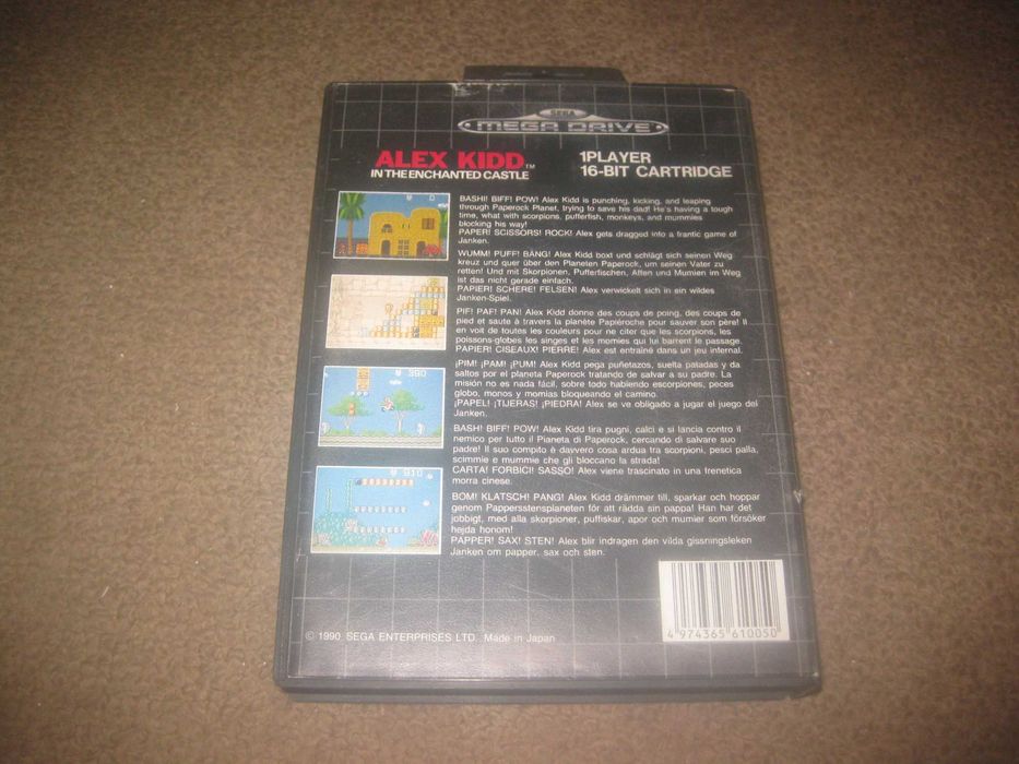 Jogo "Alex Kidd In The Enchanted Castle" para Sega Mega Drive