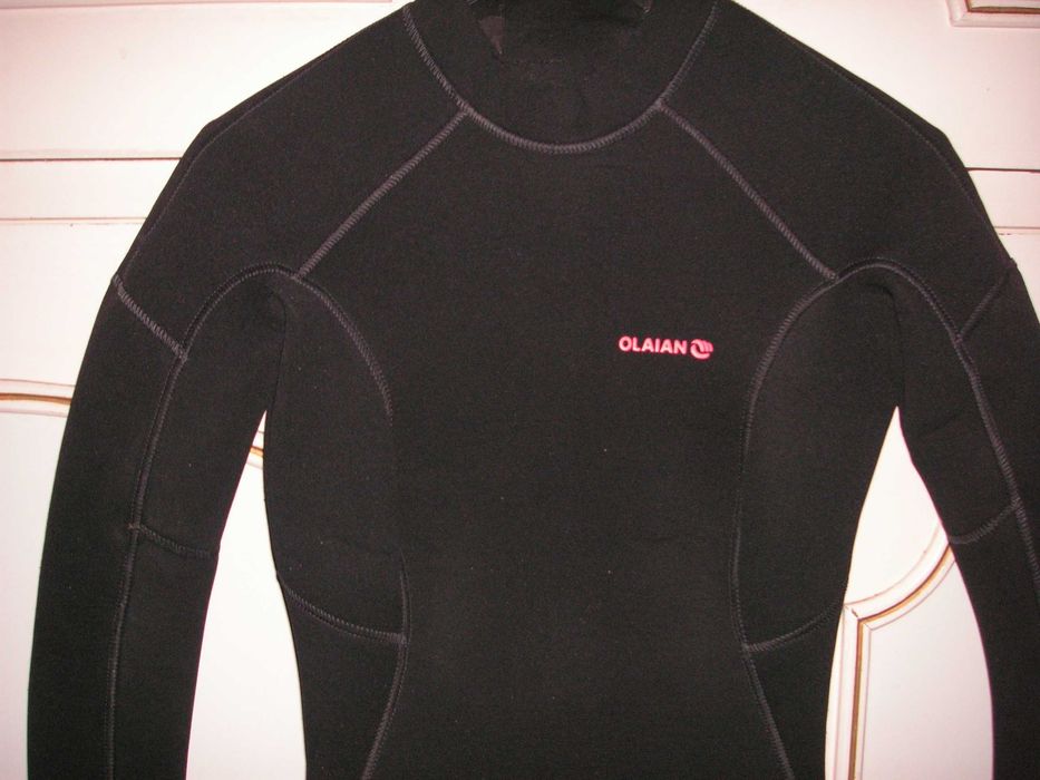 Fato de Surf Olaian (Homem) - Neoprene 100 e 4.3mm Preto