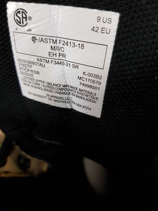 Buty robocze KODIAK rozm 42 wkł 27,5 cm