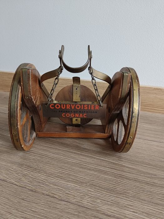 Zabytkowa francuska karafka Napoleon, uchwyt na butelkę koniaku