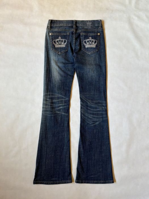 Victoria Beckham For Rock Republic Flared Bootcut Jeans Y2K джинсы клёш буткат на низкой посадке