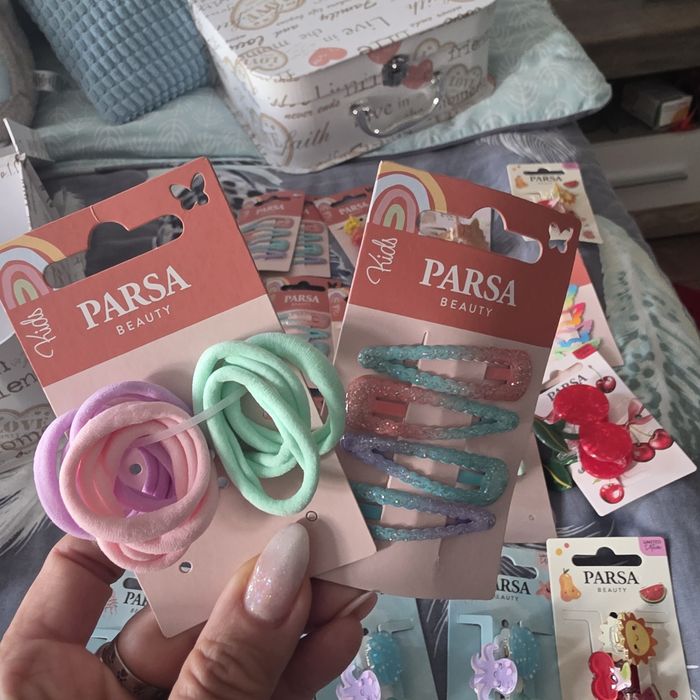 OKAZJA! Spinki i gumki dla dzieci PARSA Beauty – NOWE – likwidacja zap