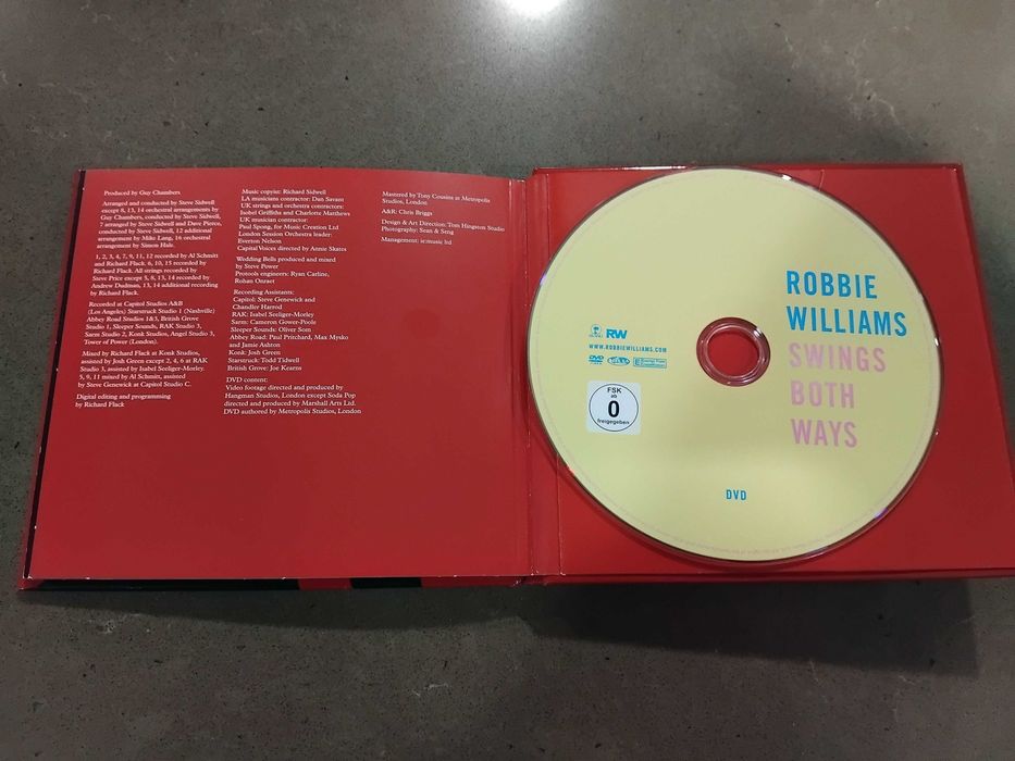 Robbie Williams em cd e dvd