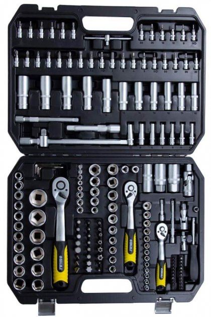 Набор насадок торцевых и бит Sigma 1/2", 3/8", 1/4" 171 шт в кейсе (60