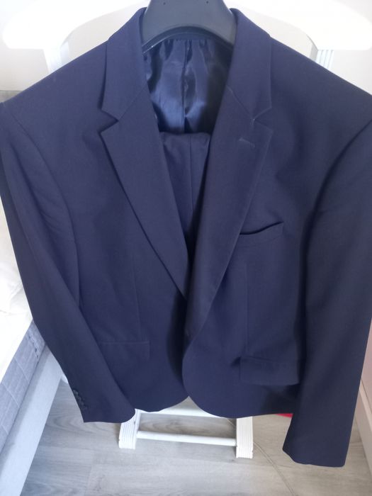 Fato azul slim fit