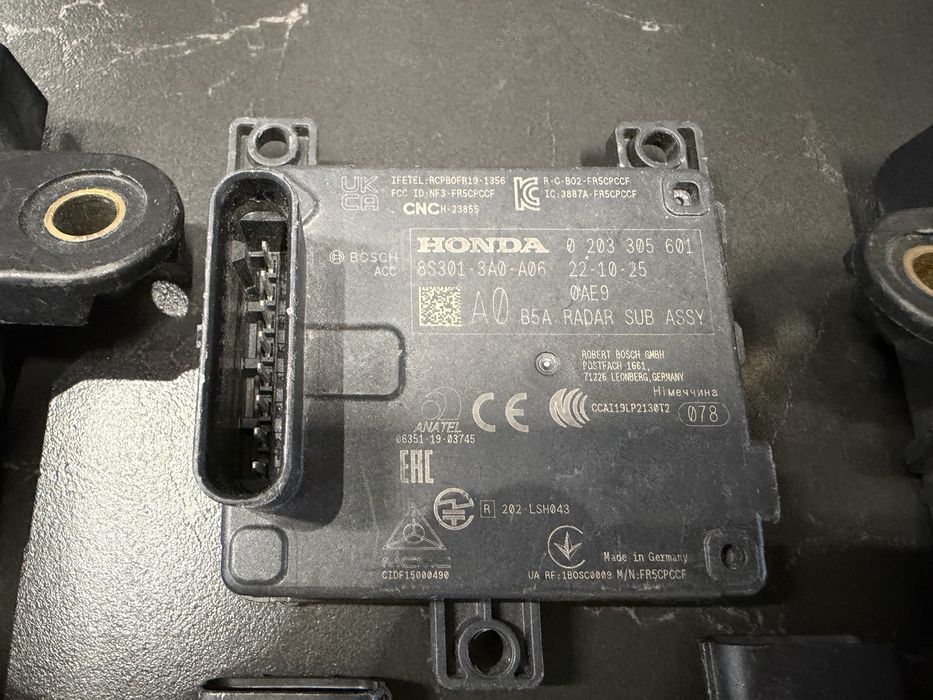 Радар дістронік Honda Acura USA 2023 2024 2025