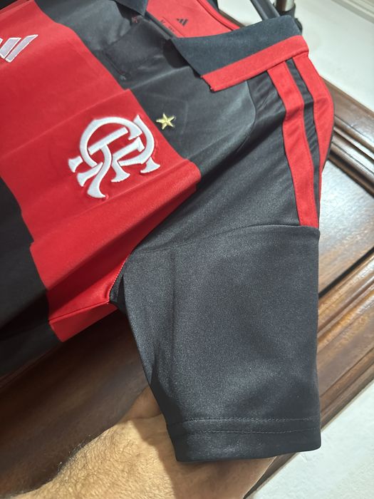 Camisola do flamengo gola polo