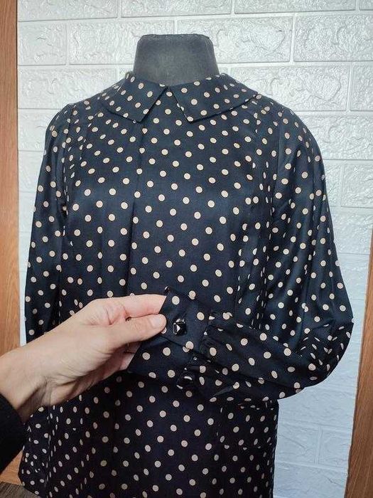 шёлковое платье / шёлк + шерсть / ретро / Tibi New York - 40-42рр (S)