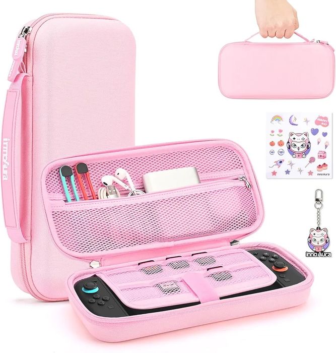 Etui Switch 2 twarde case podróżne innoAura + gadżety