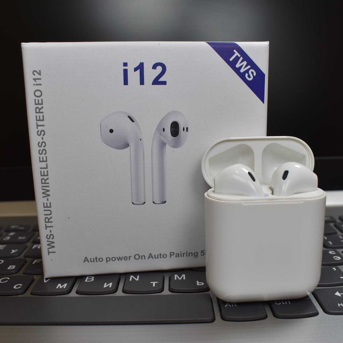 Акція i12 Inpods Сенсорні Бездротові Навушники Bluetooth Розпродаж