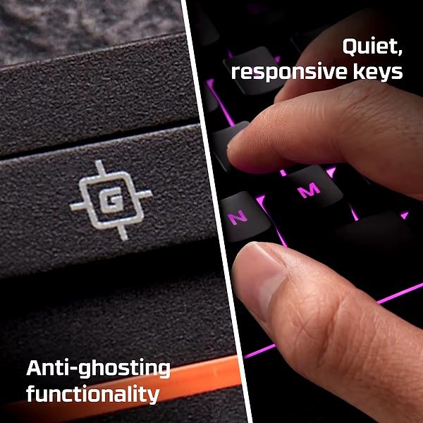 Клавіатура дротова ігрова HyperX Alloy Core RGB Black UA USB Б/У