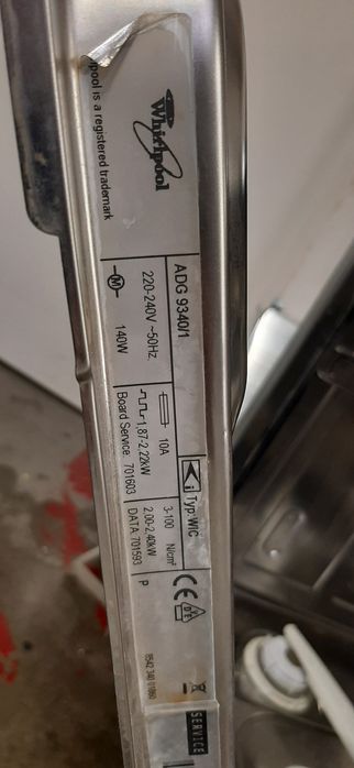 Whirlpool adg 9340/1 (peças)