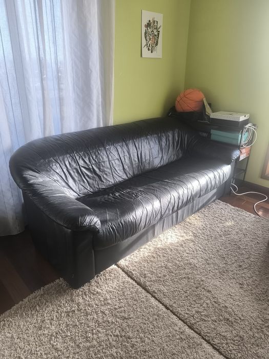 Sofá de couro usado
