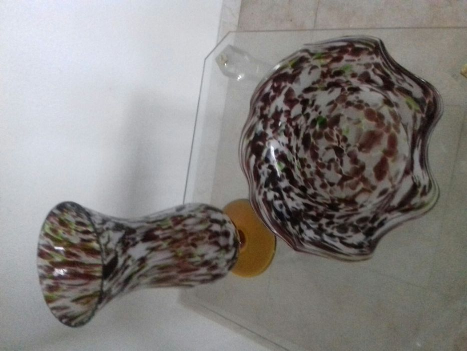 Jarra+fruteira vidro marinha grande