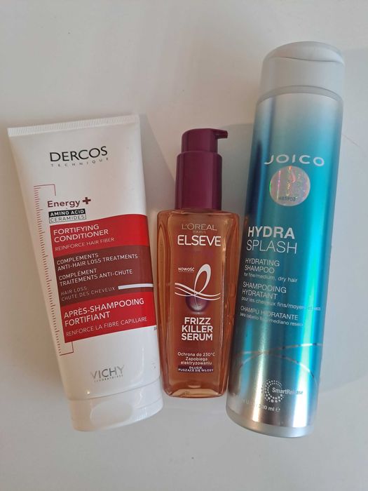 Zestaw do włosów Derkos, Joico i Elseve – częściowo używane