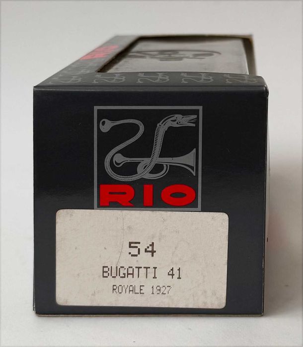 RIO54_BUGATTI 41 Royale 1927. Escala 1/43. Made in Italy. Completo, como novo.