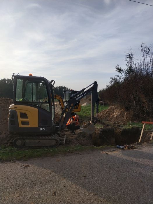 Usługi Minikoparka Hydraulik Przyłącza Wod-Kan