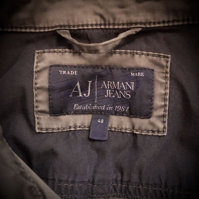 Casaco personalizado verde, estilo militar Armani Jeans