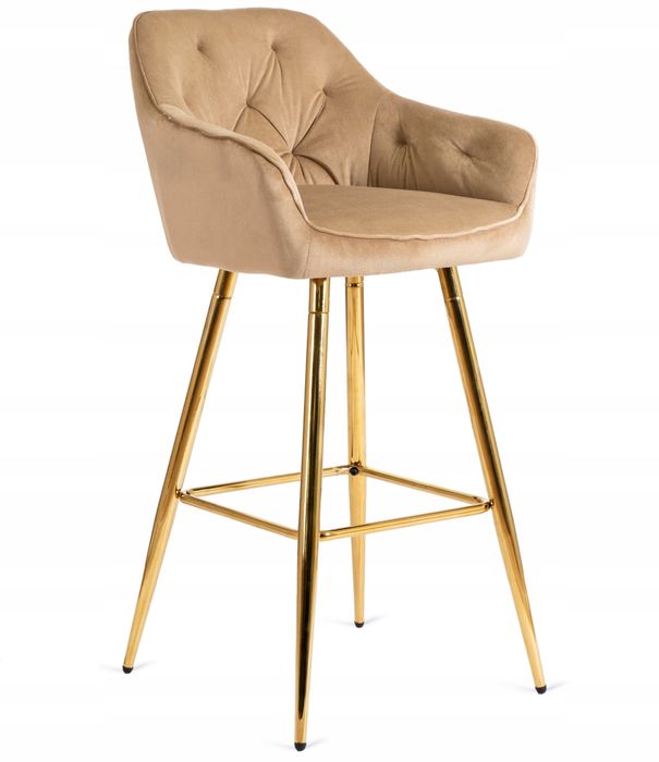 Хокер барне крісло внаявності стілець бежеве золоті ніжки