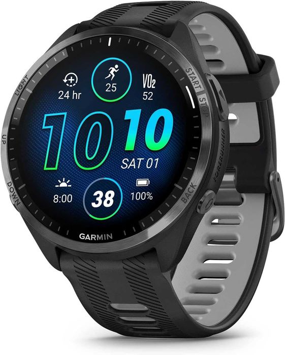 Garmin Forerunner 965 Black and Powder Gray