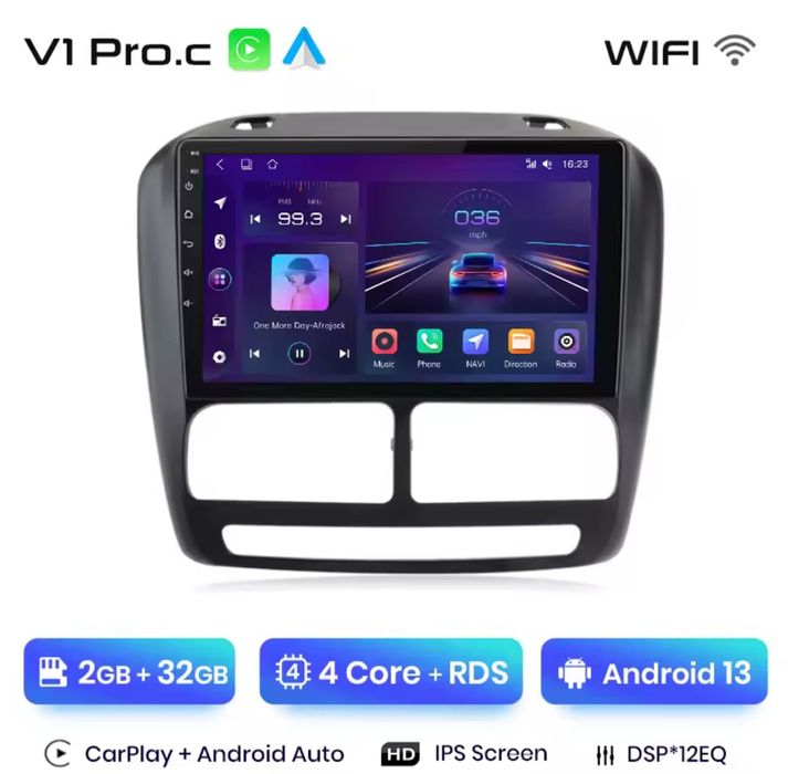 Rádio Android Fiat Doblo 2010 a 2019 Carplay GPS wifi Bluetooth NOVO