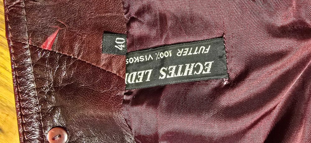 skórzana marynarka damska rozmiar 40