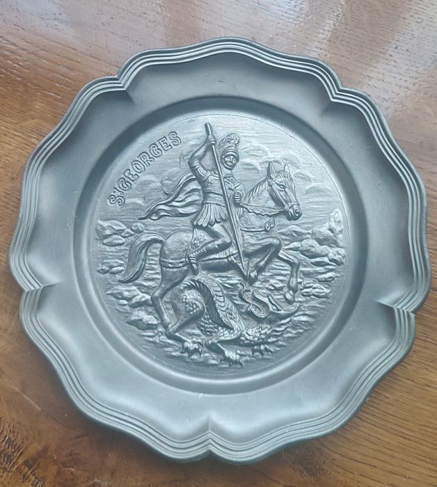 Декоративна тарілка олово Георгій