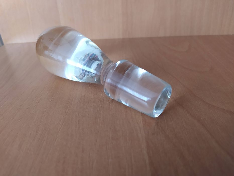 Duży korek szklany do karafki