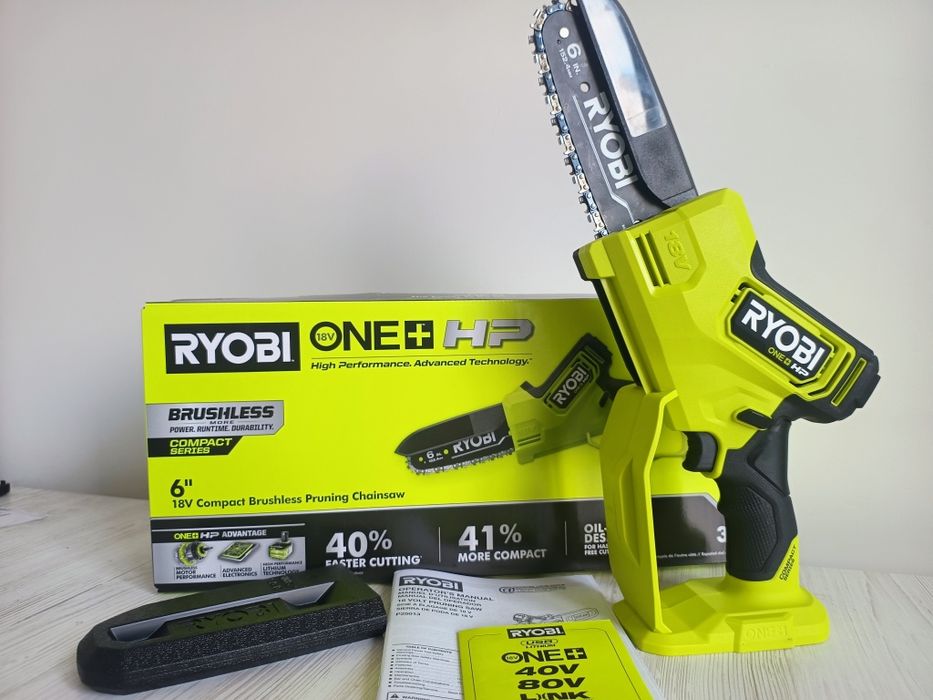 Ryobi безщіткова акумуляторна пила ланцюгова RY18PSX15A Ріобі P25013VN ...