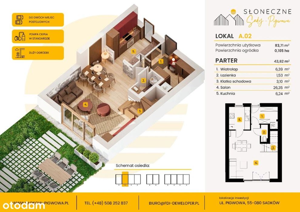 Casă, 84 m², teren 208 m²