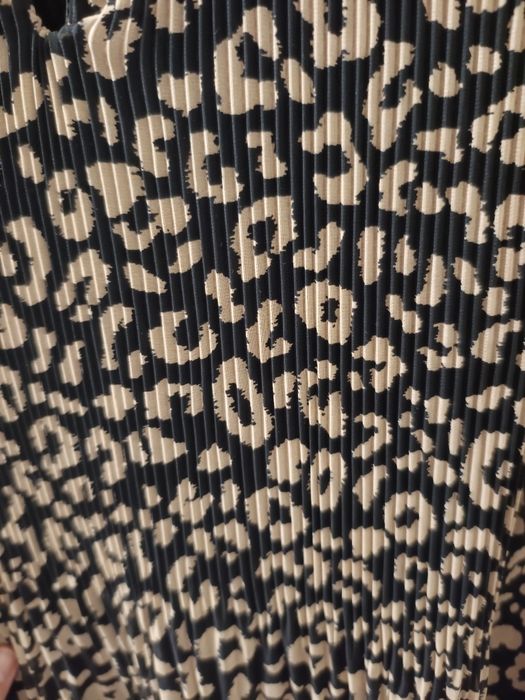 Класна плісирована шифонова леопардова сукня DeFacto 36 розмір